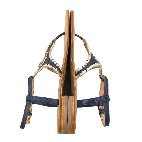 Jack Rogers Maci Sandal in Midnight Platinum Trim - Picture 6 of 10